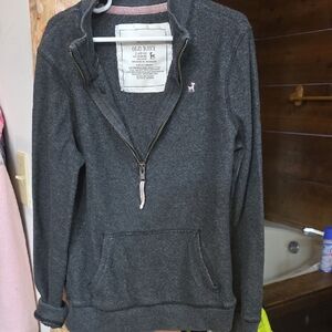 Old Navy Girls Charcoal Half-Zip Sweatshirt